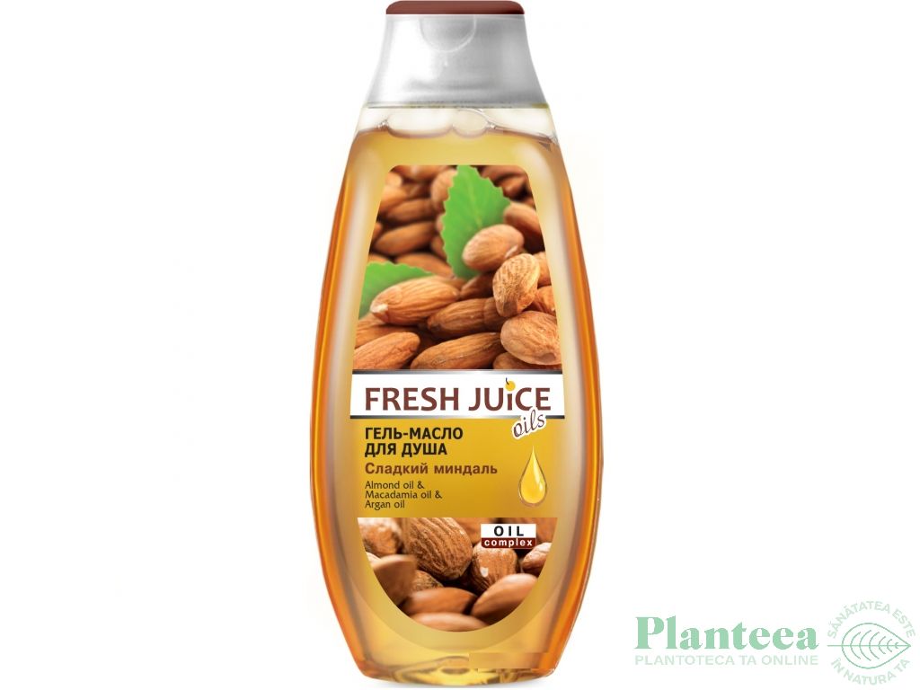 Gel ulei dus uleiuri migdale argan macadamia 400ml - FRESH JUICE