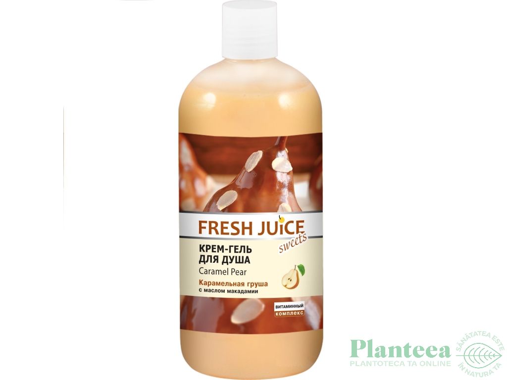 Gel dus cremos pere ulei macadamia 500ml - FRESH JUICE