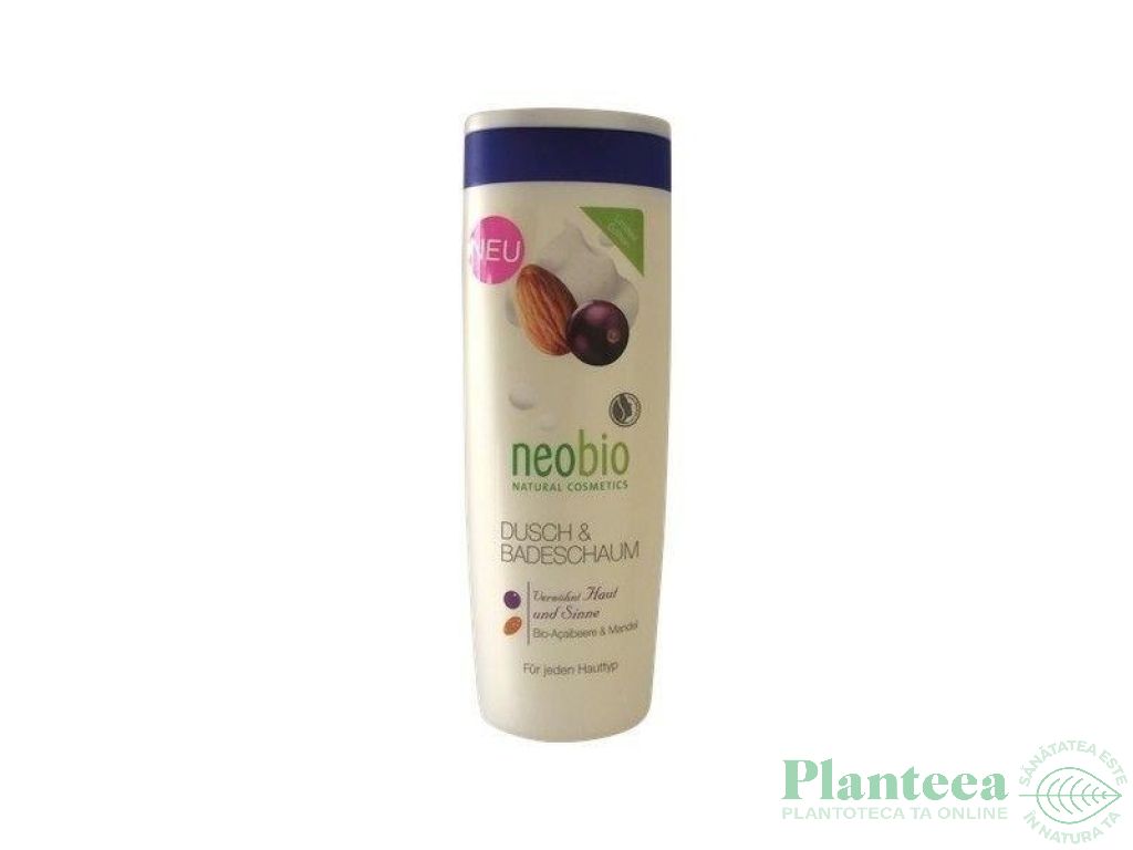 Gel dus spumant acai migdale 250ml - NEOBIO