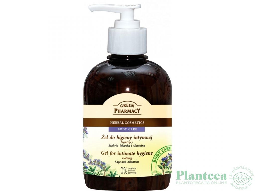Gel igiena intima salvie alantoina 370ml - GREEN PHARMACY