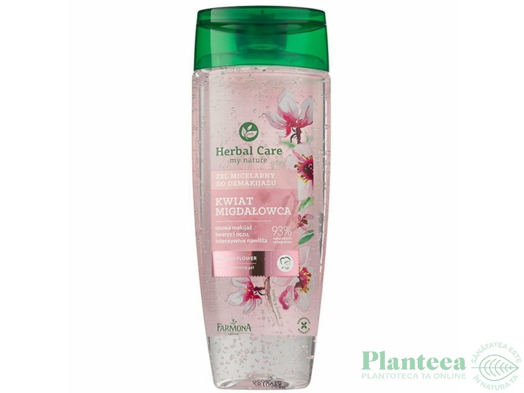 Gel micelar demachiere curatare Herbal Care 200ml - FARMONA