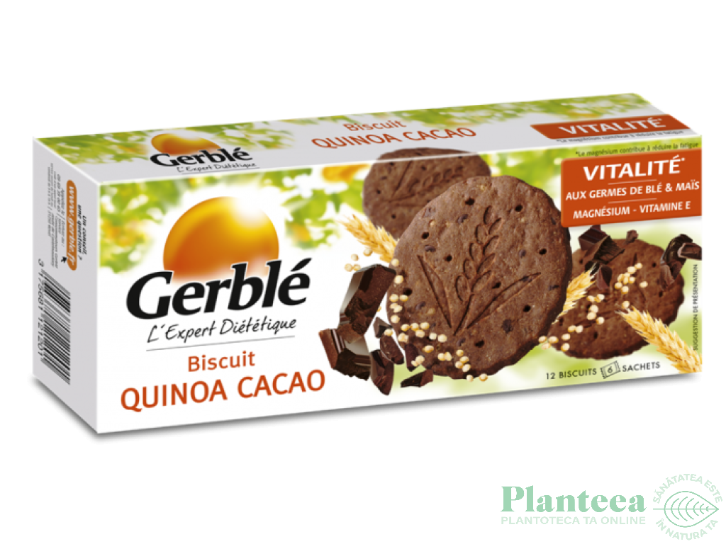 Biscuiti dietetici quinoa cacao Expert 132g - GERBLE