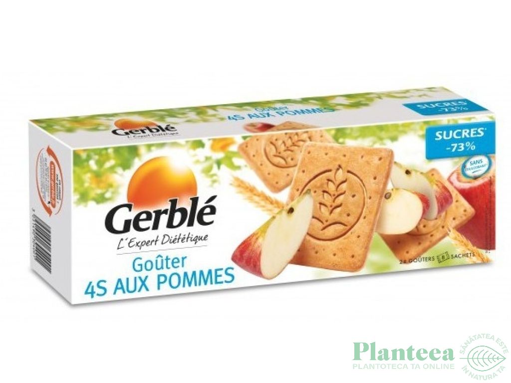 Biscuiti dietetici gustare cu mere fara zahar Expert 500g - GERBLE