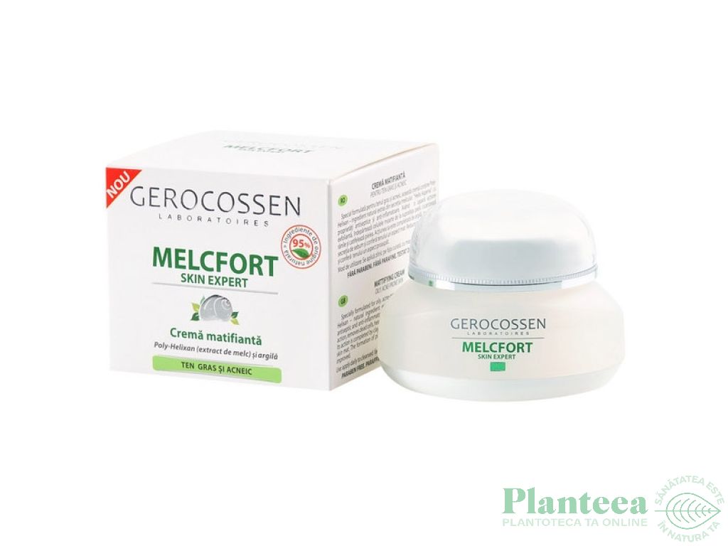 Crema matifianta ten gras/acneic Melcfort 35ml - GEROCOSSEN