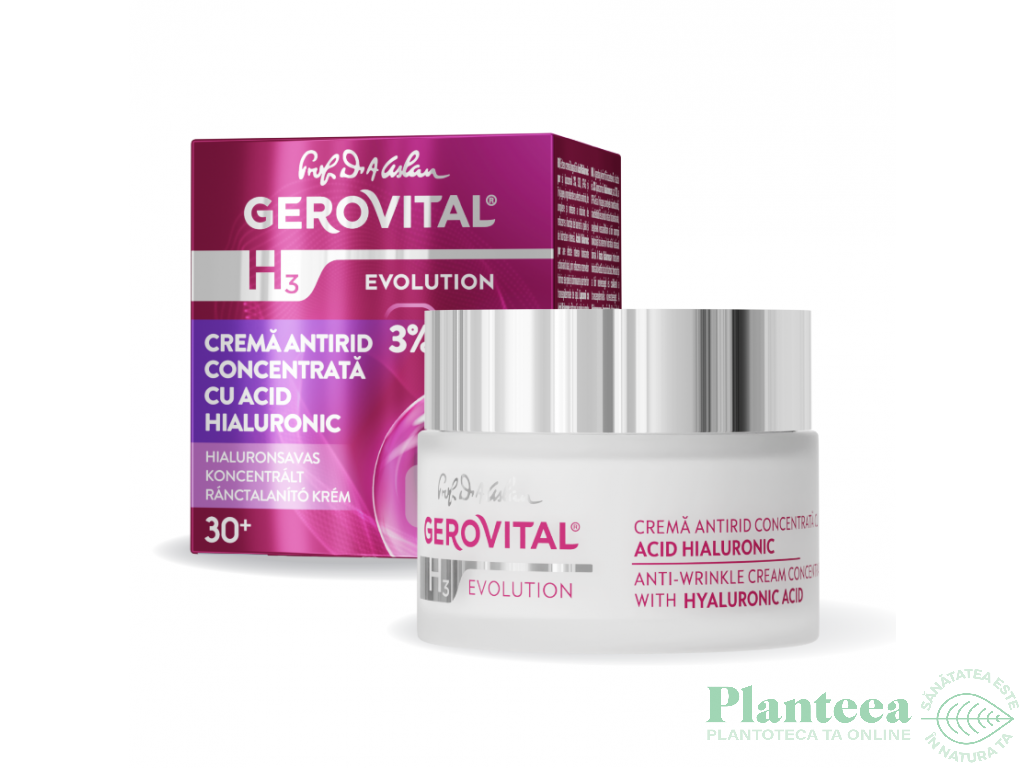 Crema antirid acid hialuronic 50ml - GEROVITAL H3 EVOLUTION