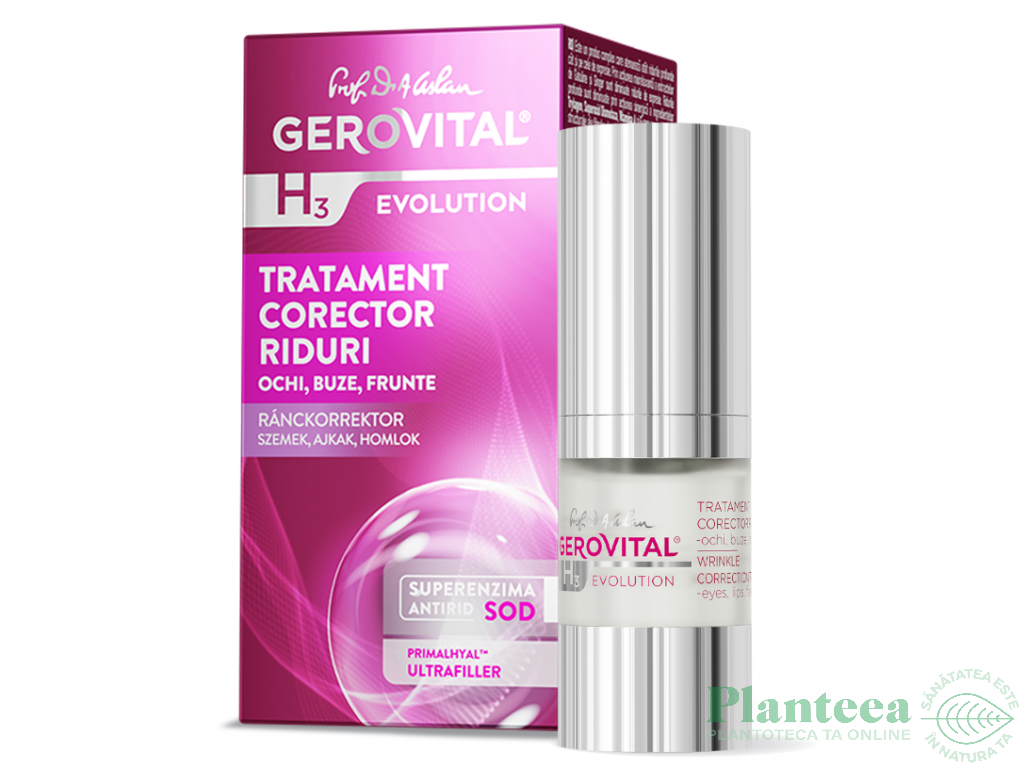 Tratament corector riduri 15ml - GEROVITAL H3 EVOLUTION