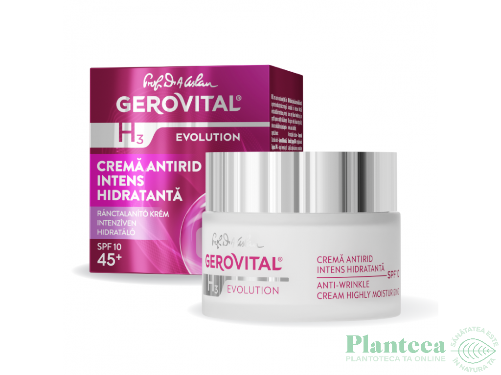 Crema antirid intens hidratanta spf10 50ml - GEROVITAL H3 EVOLUTION