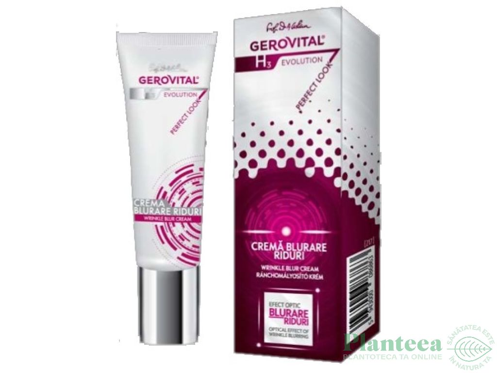 CREMA BLURARE RIDURI - GEROVITAL H3 PERFECT LOOK 25 ml, Farmec