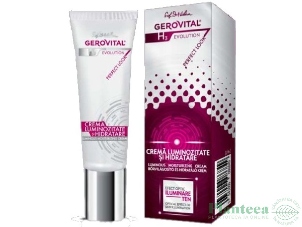 Crema luminozitate hidratare 30ml - GEROVITAL H3 EVOLUTION