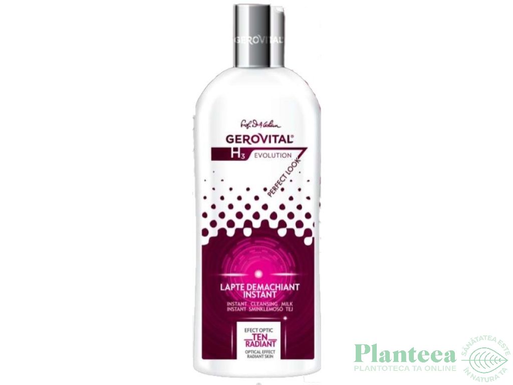 Lapte demachiant instant 200ml - GEROVITAL H3 EVOLUTION