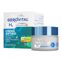 Crema noapte antirid acid hialuronic C 50ml - GEROVITAL H3 HYALURON