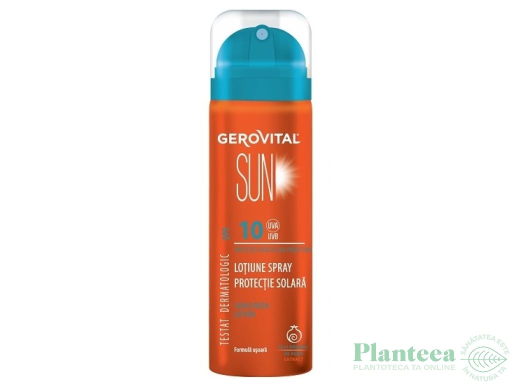 Lotiune spray protectie solara spf10 150ml - GEROVITAL SUN