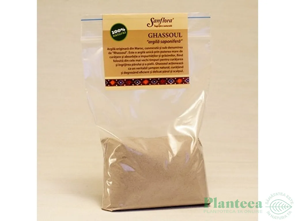 Argila saponifera Ghassoul 150g - SANFLORA