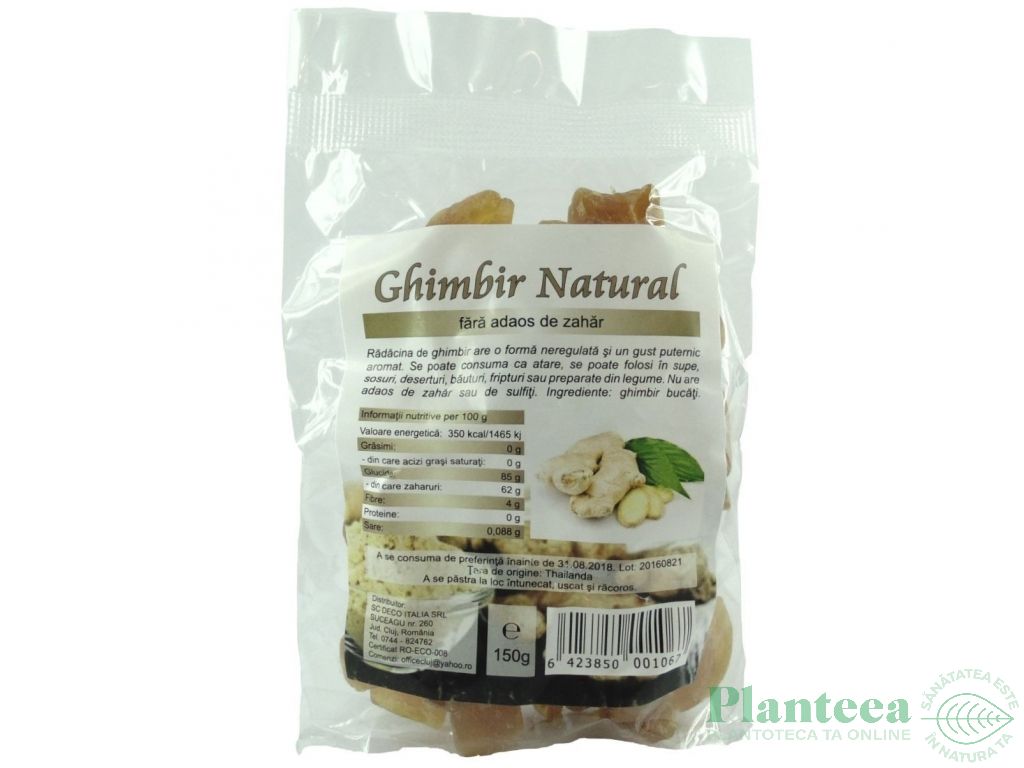 Ghimbir uscat bucati 150g - DECO ITALIA