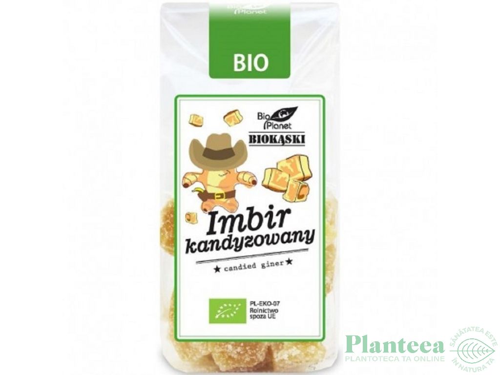 Ghimbir confiat bio 100g - BIO PLANET