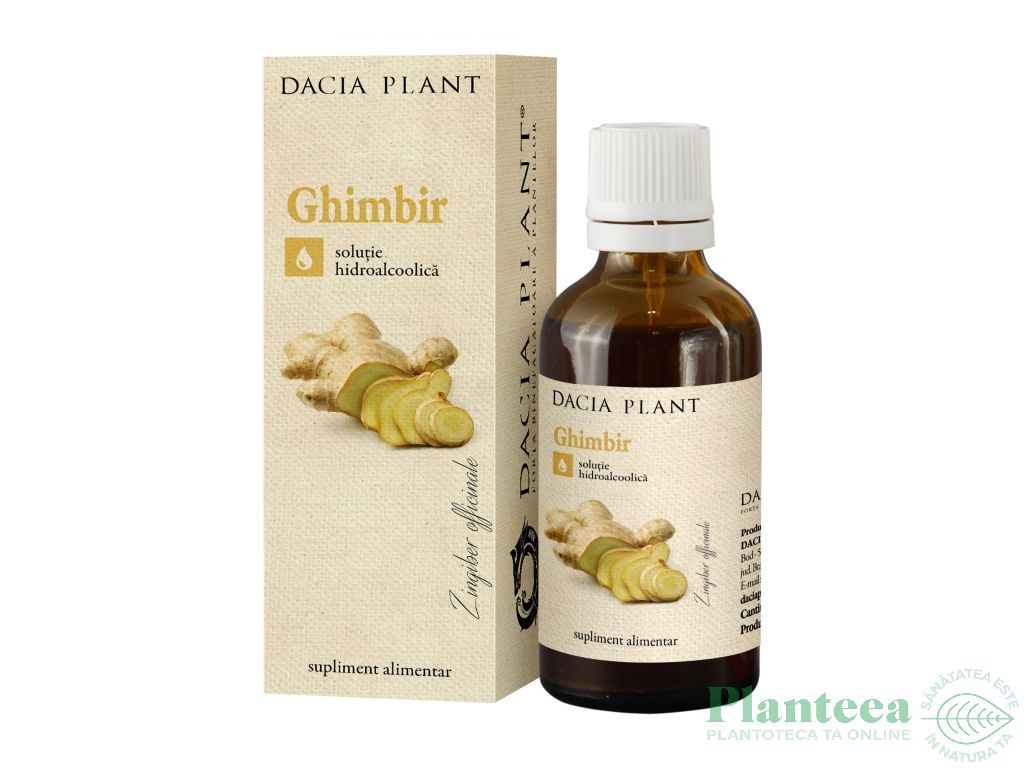 Tinctura ghimbir 50ml - DACIA PLANT