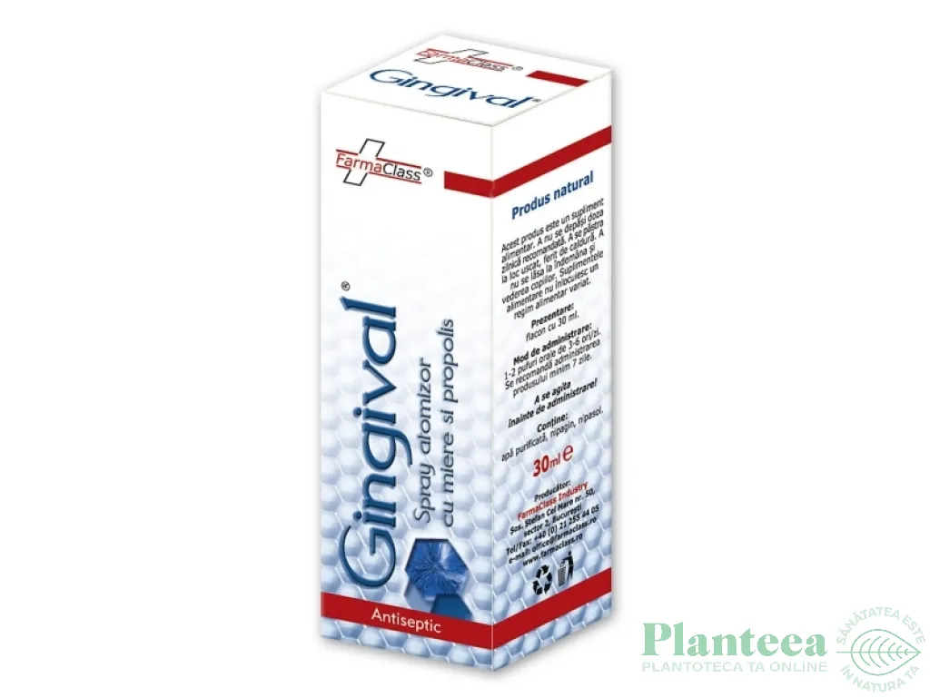 Spray gingival miere propolis 30ml - FARMACLASS