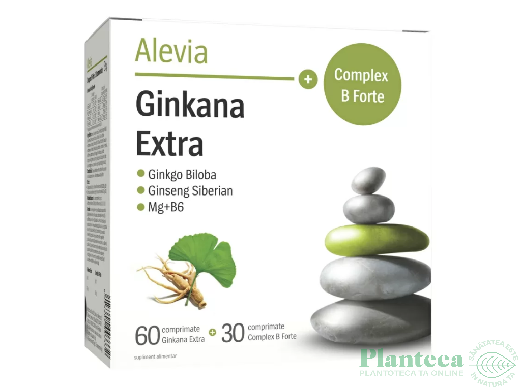 Kit Ginkana Extra 60cp+Complex B forte 30cp - ALEVIA