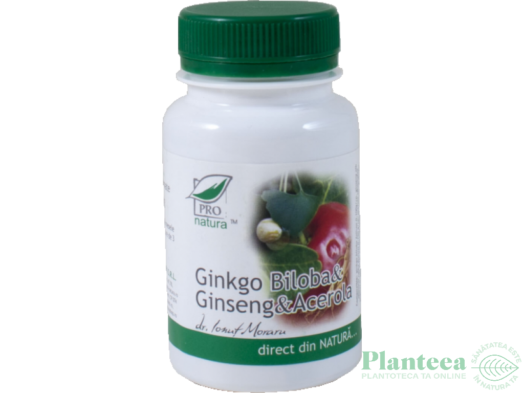 Ginkgo biloba ginseng acerola 60cps - MEDICA