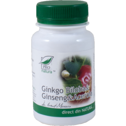 Ginkgo biloba ginseng acerola 60cps - MEDICA