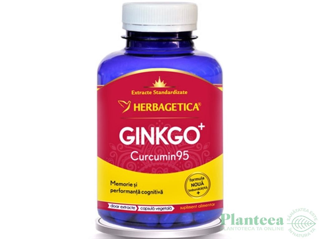 Ginkgo+ curcumin95 120cps - HERBAGETICA