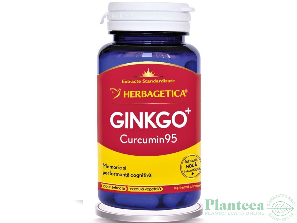 Ginkgo+ curcumin95 60cps - HERBAGETICA