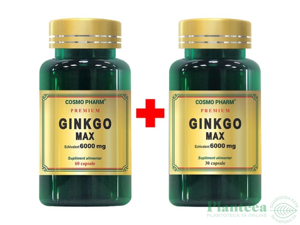 Pachet Ginkgo Max extract 60+30cps - COSMO PHARM