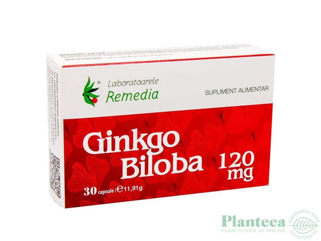 Ginkgo biloba 120mg 30cps - REMEDIA