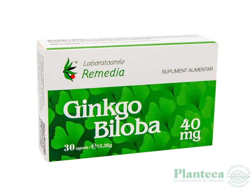 Ginkgo biloba 40mg 30cps - REMEDIA