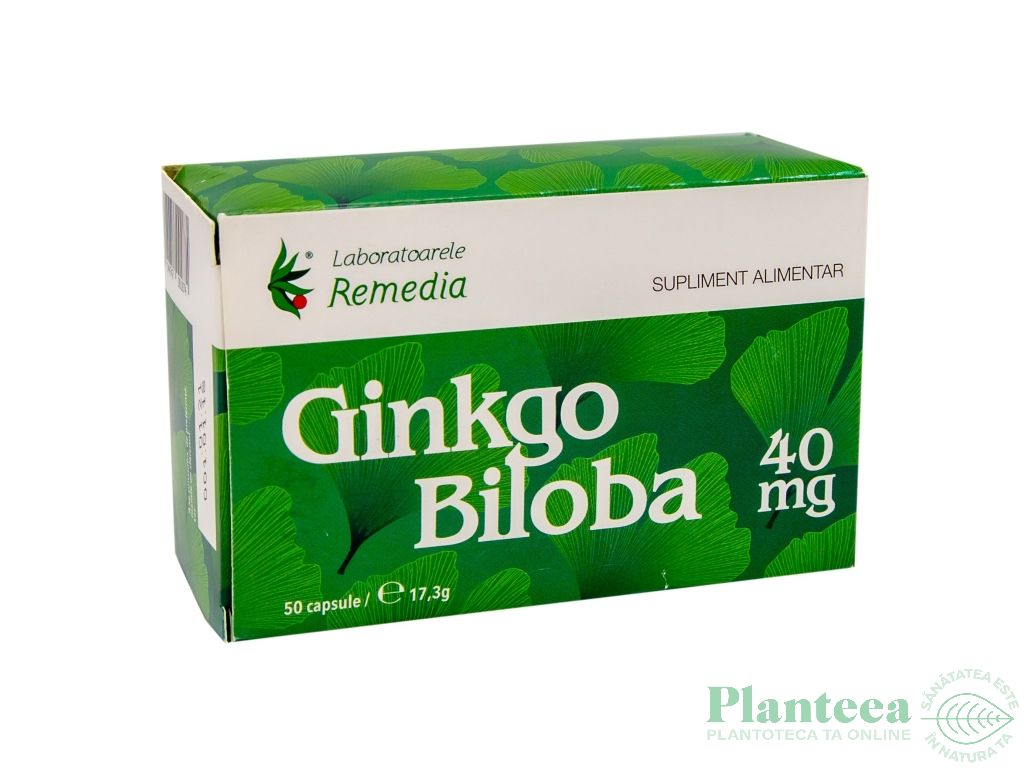 Ginkgo biloba 40mg 50cps - REMEDIA