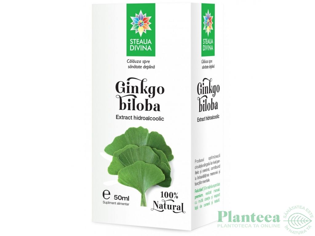 Tinctura ginkgo biloba 50ml - SANTO RAPHAEL