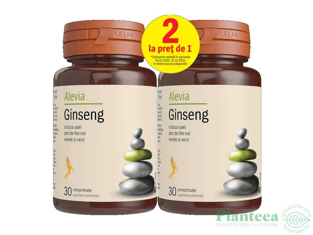 Pachet Ginseng 2x30cp - ALEVIA