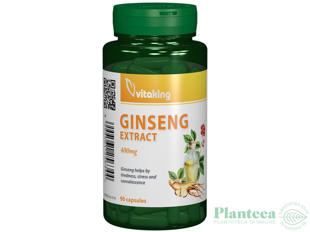 Ginseng corean 400mg 90cp - VITAKING