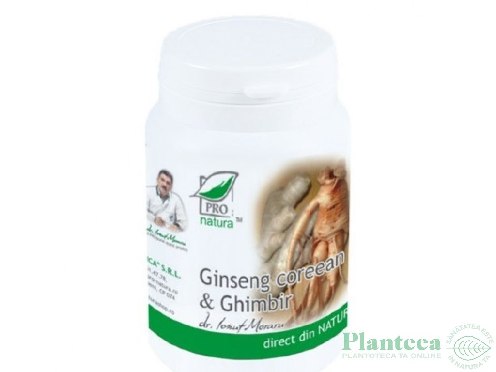 Ginseng coreean ghimbir 60cps - MEDICA