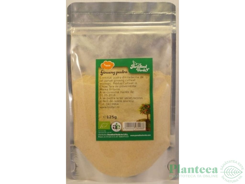 Pulbere ginseng ET eco 125g - PARADISUL VERDE