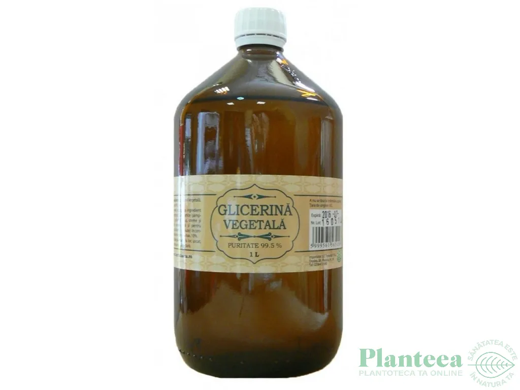 Glicerina vegetala puritate 99,5% plastic 1L - HERBAL SANA