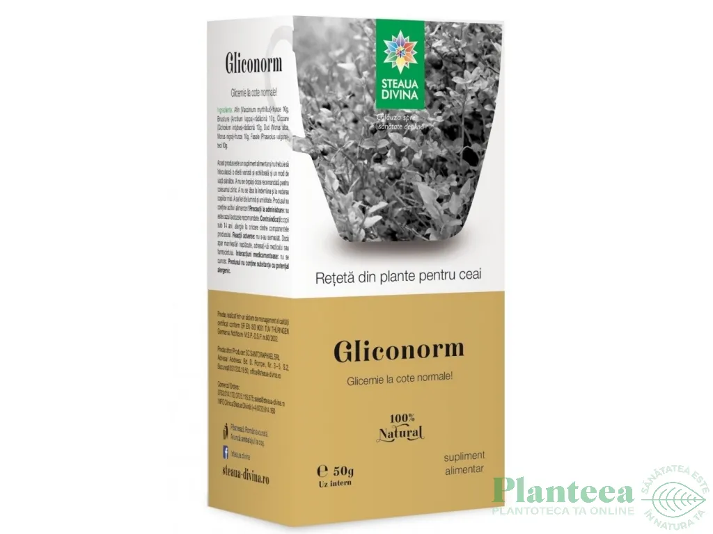Ceai Gliconorm 50g - SANTO RAPHAEL