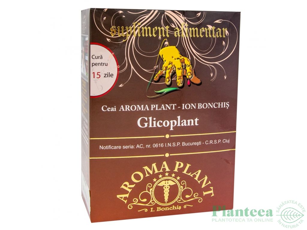 Ceai Glicoplant [diabet reglarea glicemiei] 160g - BONCHIS