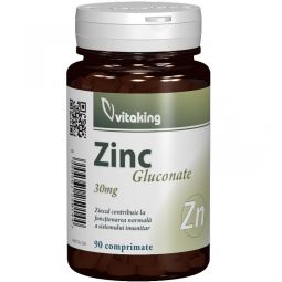 Zinc gluconat 30mg 90cp - VITAKING