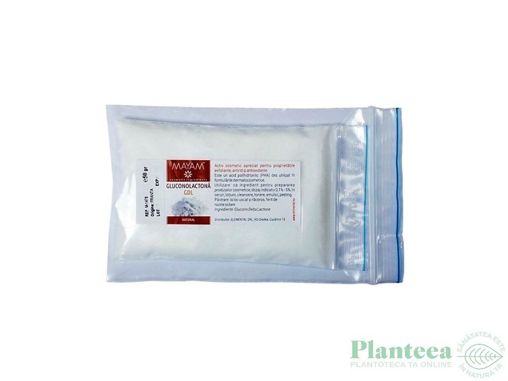 Gluconolactona pudra 50g - MAYAM