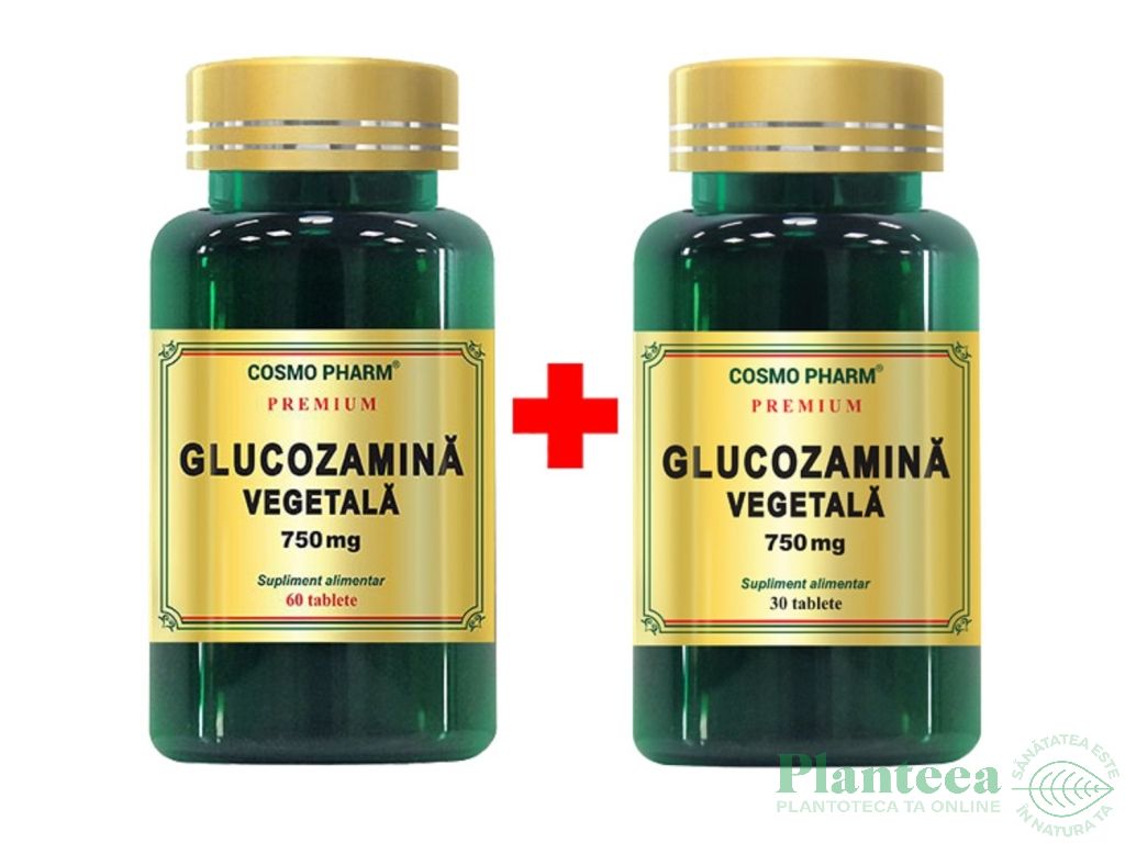 Pachet Glucozamina vegetala 750mg 60+30cps - COSMO PHARM