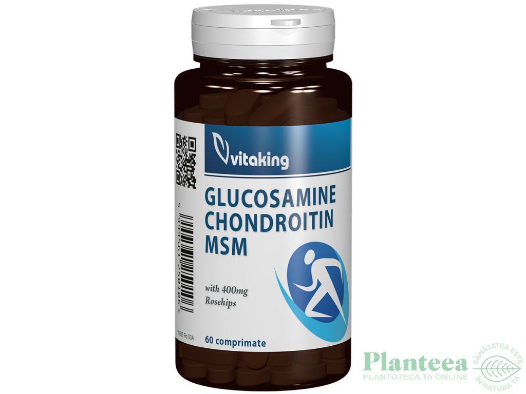 Glucozamina condroitina MSM macese 60cp - VITAKING