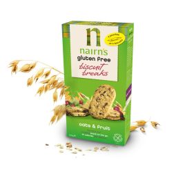 Biscuiti ovaz integral fructe fara gluten 160g - NAIRN`S