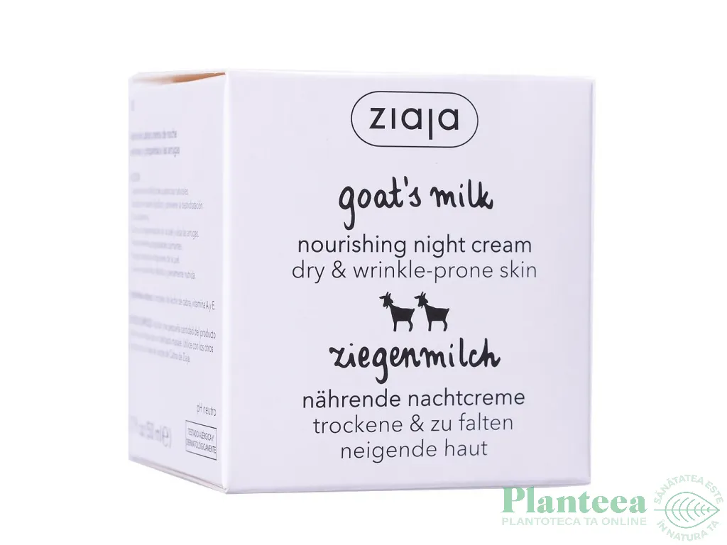 Crema noapte nutritiva Lapte Capra 50ml - ZIAJA