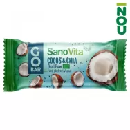 Baton fructe cocos chia fara gluten GoBar raw bio 30g - SANOVITA