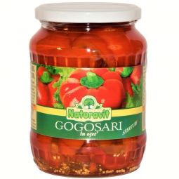 Gogosari sferturi in otet 720ml - NATURAVIT