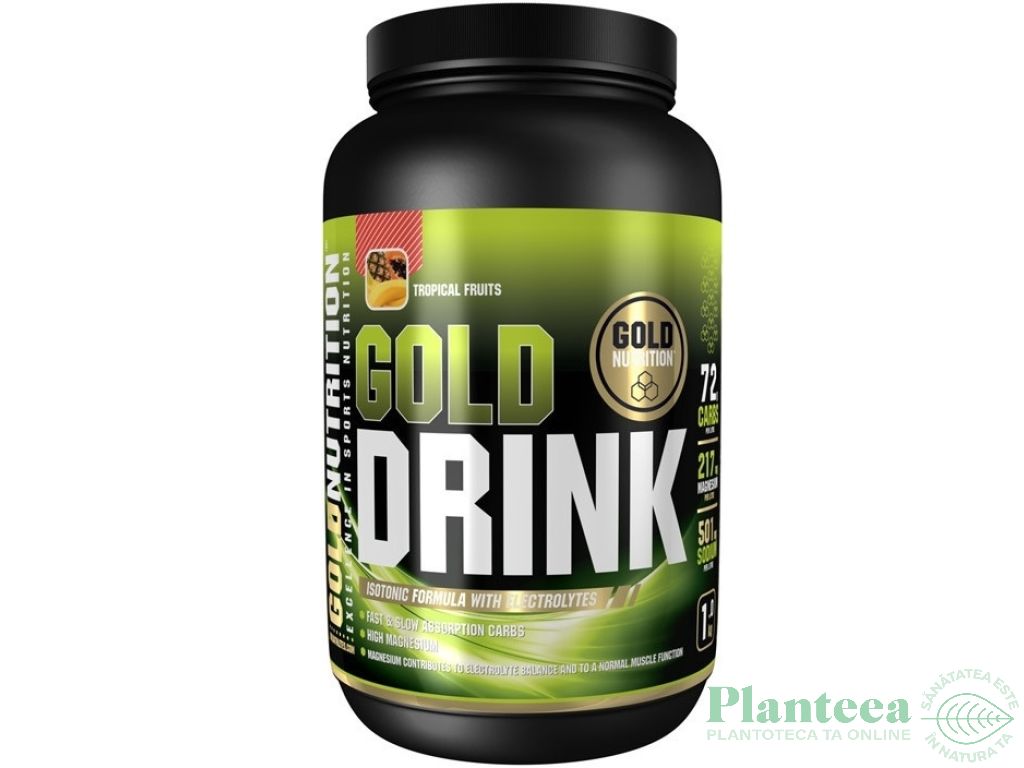 Pulbere izotonica Gold Drink tropical 1kg - GOLD NUTRITION