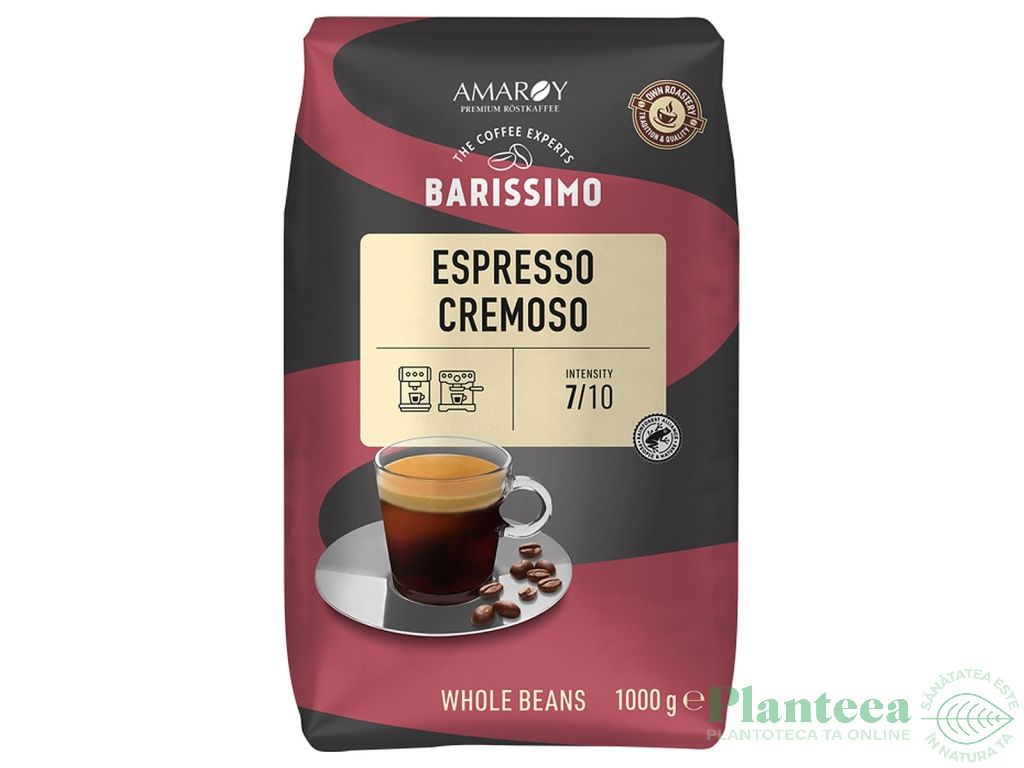 Cafea boabe arabica robusta Espresso Cremoso 1kg - BARISSIMO