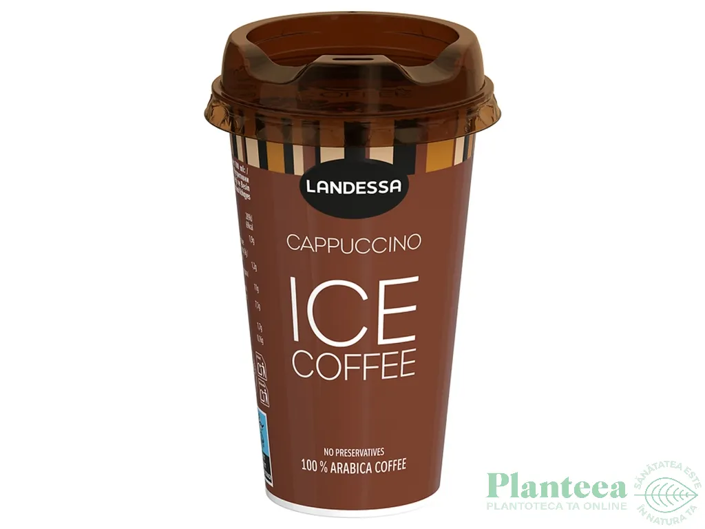 Cafea rece Cappuccino 100% Arabica pahar 230ml - LANDESSA