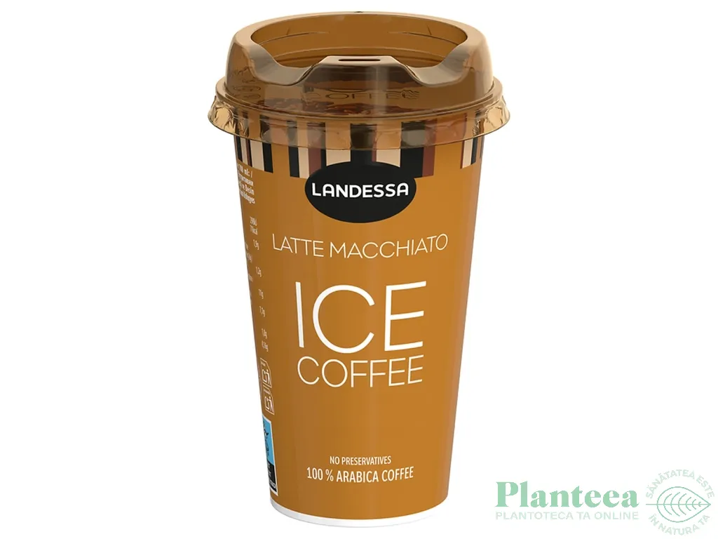 Cafea rece Latte Macchiato 100% Arabica pahar 230ml - LANDESSA